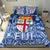 Fiji Bedding Set Tapa Patterns Blue And White Style LT6 - Polynesian Pride