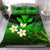 (Custom) Kanaka Maoli (Hawaiian) Bedding Set, Polynesian Plumeria Banana Leaves Green Personal Signature Green - Polynesian Pride