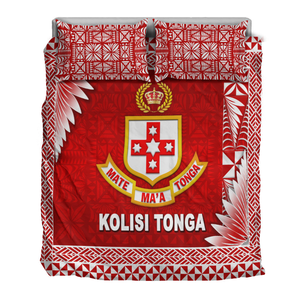 Tonga Kolisi Tonga College Bedding Set Simplified Version LT8 - Polynesian Pride