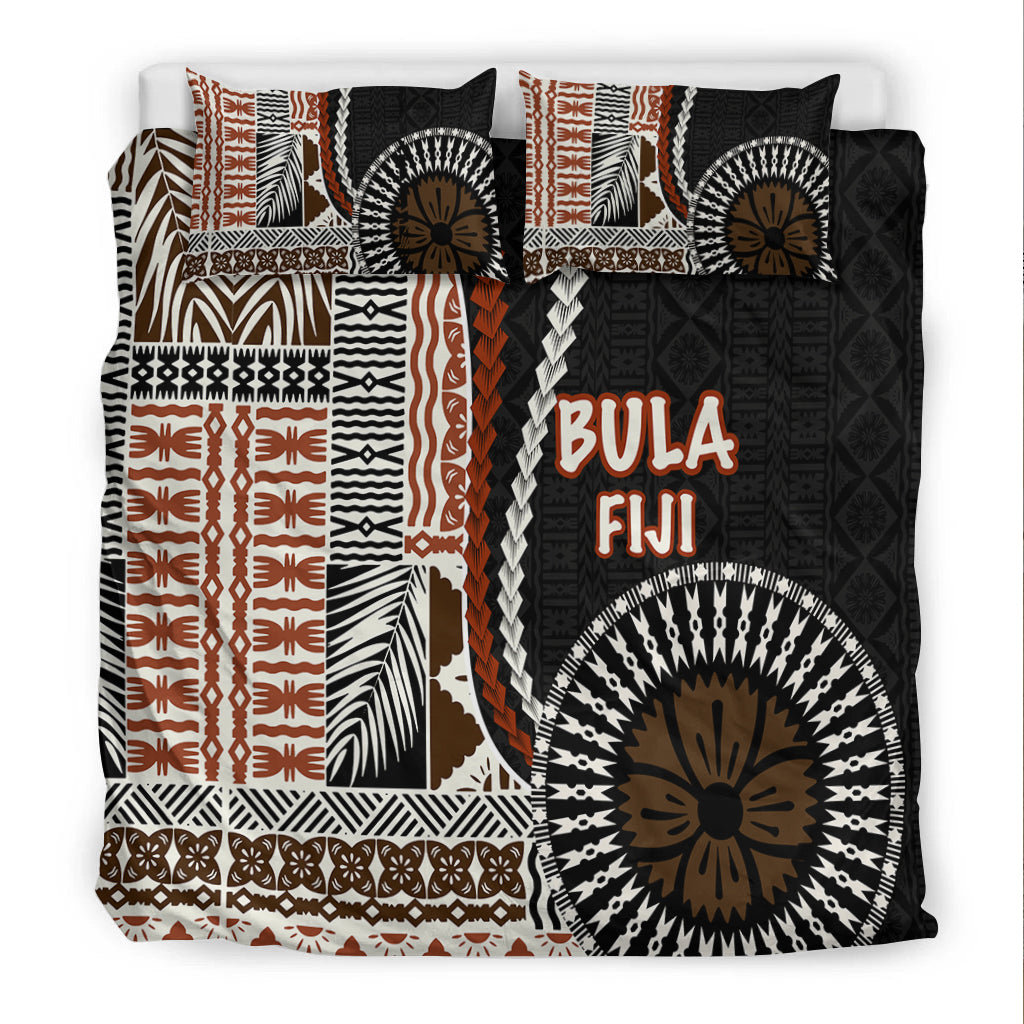 Bula Fiji Bedding Set Masi Tapa Patterns Style LT6 - Polynesian Pride