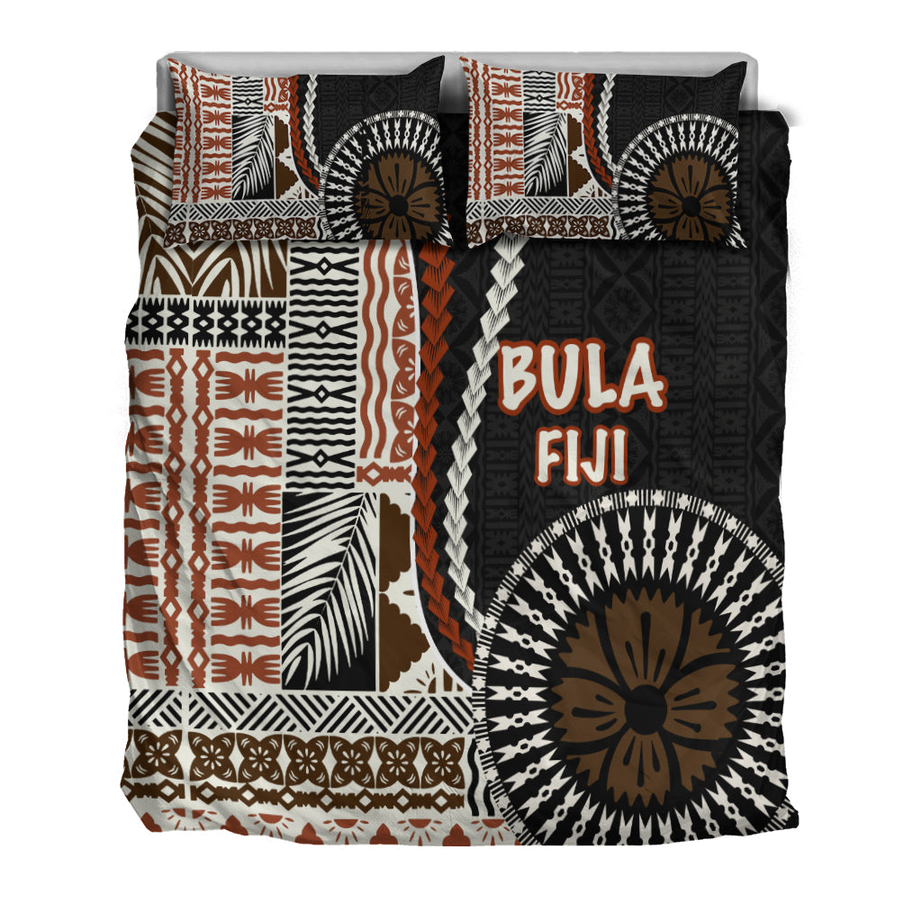 Bula Fiji Bedding Set Masi Tapa Patterns Style LT6 - Polynesian Pride
