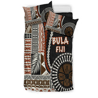 Bula Fiji Bedding Set Masi Tapa Patterns Style LT6 - Polynesian Pride