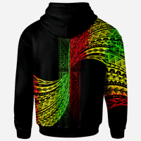 Hoodie Polynesian Patterns Reggage Color - Polynesian Pride