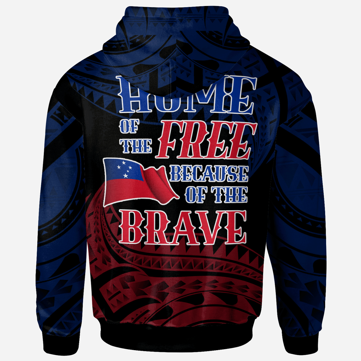 Samoa Hoodie Polynesian Patterns Home Style - Polynesian Pride