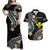 Hawaii Matching Dress and Hawaiian Shirt Black Polynesian Line Style LT9 Black - Polynesian Pride
