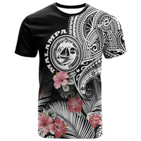 Vanuatu Malampa Province T Shirt Hibiscus Tribal Polynesian Tattoo Ver Black LT9 Black - Polynesian Pride
