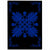 Hawaiian Quilt Maui Plant And Hibiscus Pattern Area Rug - Blue Black - AH Blue - Polynesian Pride