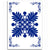 Hawaiian Quilt Maui Plant And Hibiscus Pattern Area Rug - Blue White - AH Blue - Polynesian Pride