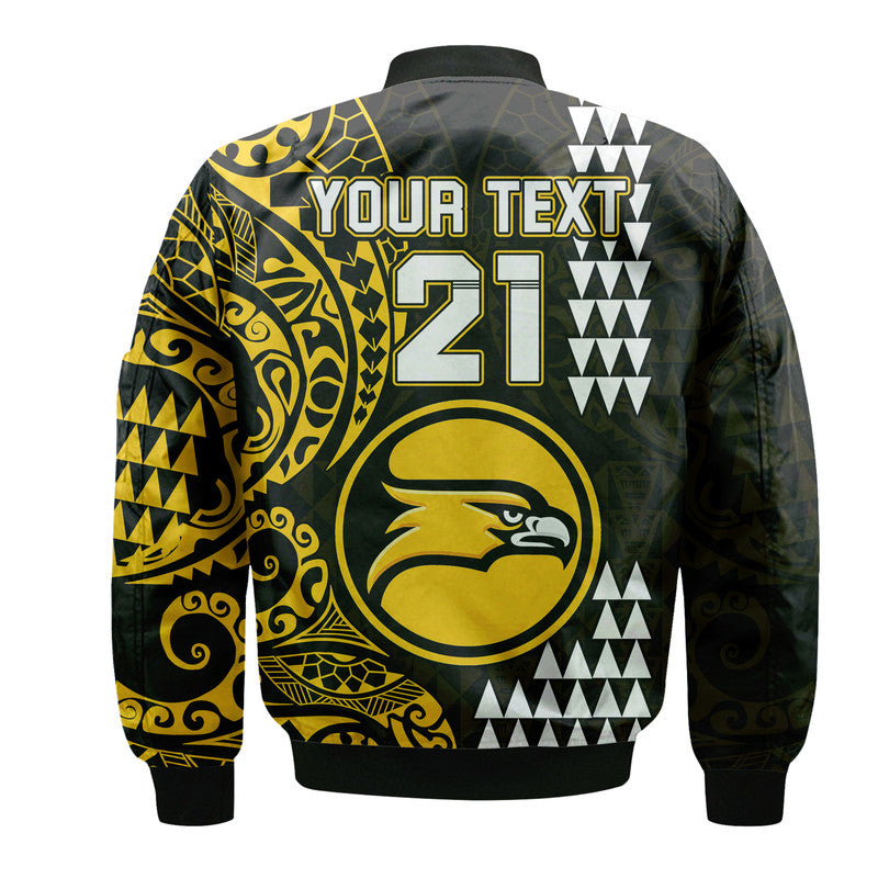 (Custom Personalised) Hawaii Nanakuli High School Bomber Jacket Tribal Kakau LT9 - Polynesian Pride