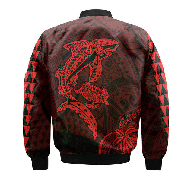 Austral Islands Bomber Jacket Kakau Style