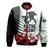 New Zealand ANZAC Day Bomber Jacket Military Silver Ferns and Red Poppy LT9 Unisex Black - Polynesian Pride