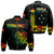 PNG Hibiscus Tribal Pattern Bomber Jacket Motuan Reggae Color LT7 Unisex Reggae - Polynesian Pride