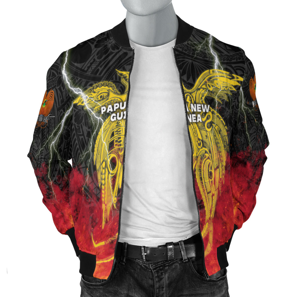 Papua New Guinea Men Bomber Jacket Independence Day Special Style LT16 - Polynesian Pride