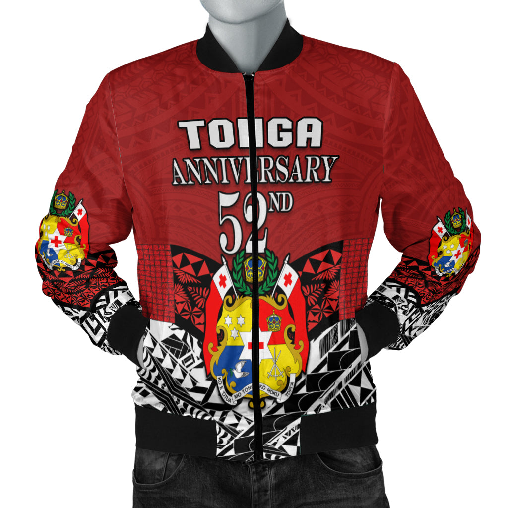 (Custom Personalised) Tonga Bomber Jacket Independence Anniversary Special Version 2022 LT14 - Polynesian Pride