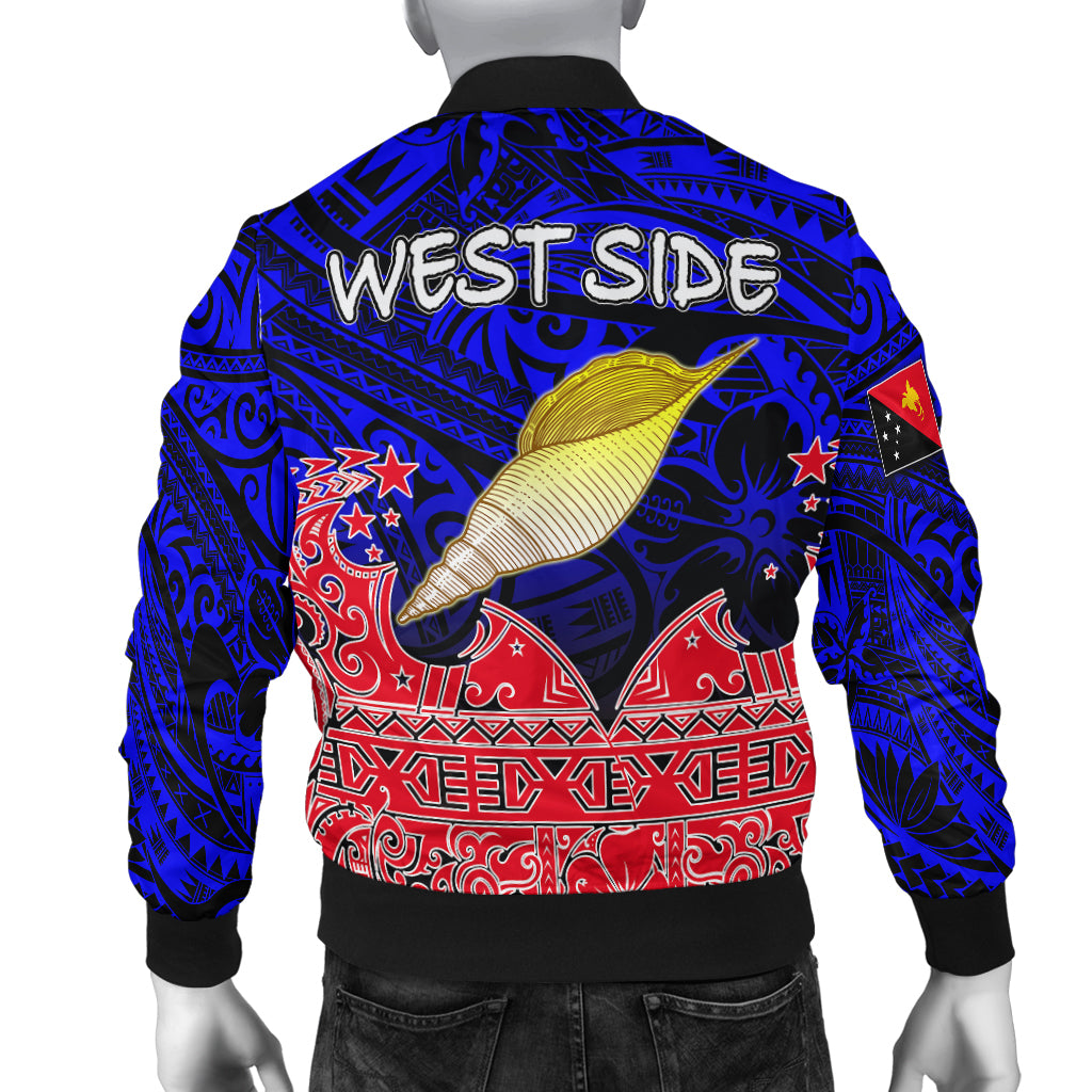 West New Britain Province Men Bomber Jacket-WEST SIDE LT6 - Polynesian Pride