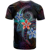 American Samoa T Shirt Plumeria Flowers Style - Polynesian Pride