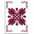 Hawaiian Quilt Maui Plant And Hibiscus Pattern Area Rug - Burgundy White - AH Burgundy - Polynesian Pride