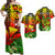 Polynesian Couple Outfits Hawaii Flowers Matching Dress and Hawaiian Shirt Color Tribal Pattern Hawaiian LT13 Red - Polynesian Pride