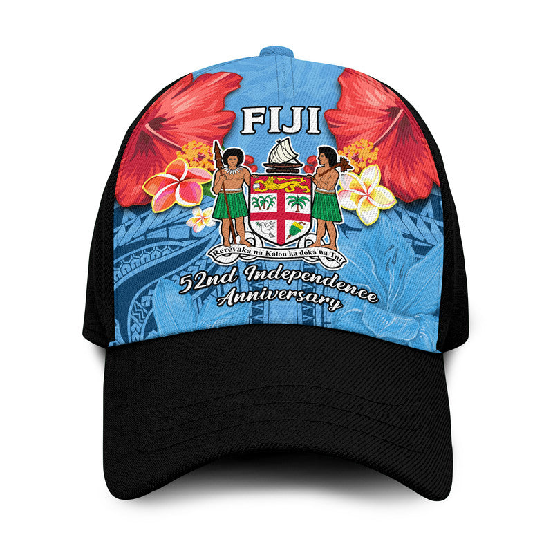 Fiji 1970 Classic Cap Happy 52 Years Independence Anniversary Ver.02 LT14 Classic Cap Universal Fit Blue - Polynesian Pride