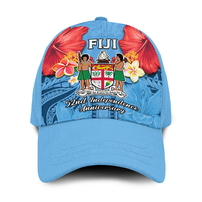 Fiji 1970 Classic Cap Happy 52 Years Independence Anniversary Ver.03 LT14 Classic Cap Universal Fit Blue - Polynesian Pride