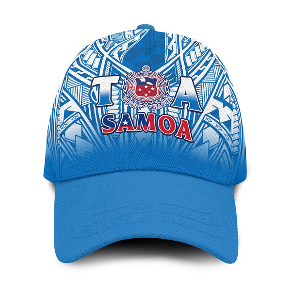 Samoa Rugby Cap Samoa Rugby Classic Cap Toa Samoa Polynesian Pacific Blue Version LT14