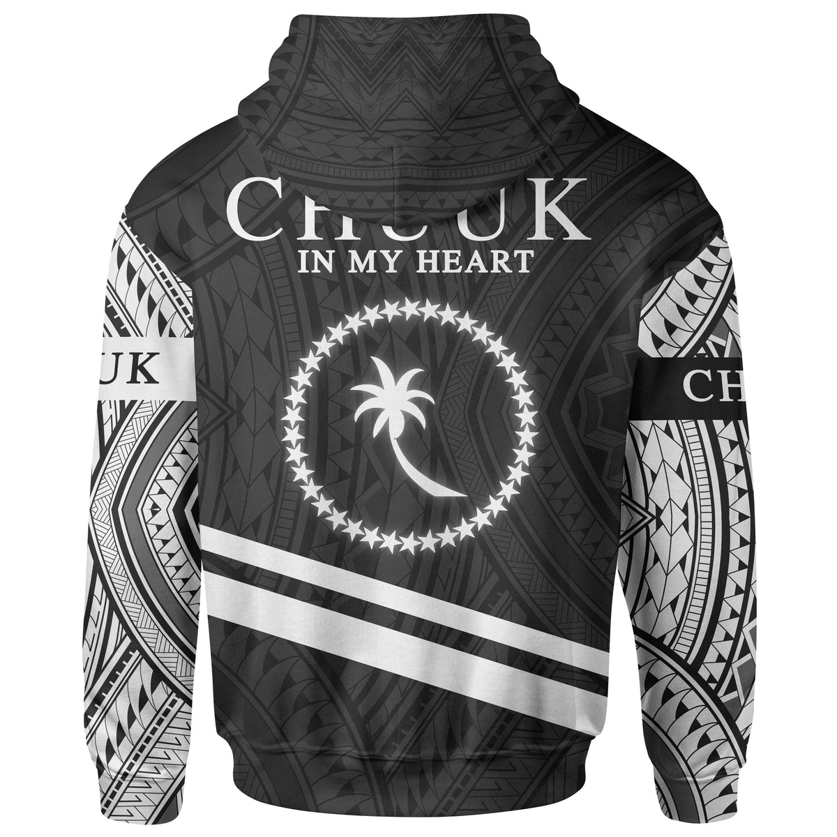 Chuuk State Hoodie In My Heart Style Polynesian Patterns - Polynesian Pride