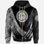 Northern Mariana Islands Zip Hoodie White Polynesian Patterns Sport Style Unisex Black - Polynesian Pride