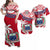 Custom Samoa Matching Dress and Hawaiian Shirt Coconut Red Style LT14 Red - Polynesian Pride