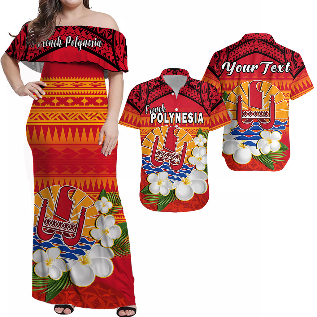 Custom French Polynesia Matching Hawaiian Shirt and Dress Happy Internal Autonomy Day Special Version LT14 Red - Polynesian Pride