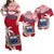 Samoa Matching Dress and Hawaiian Shirt Samoan Coat Of Arms with Coconut Red Style LT14 Red - Polynesian Pride