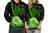 Custom FSM Valentine Couple Hoodie Heart Love Tropical Flowers Green LT14 - Polynesian Pride