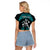 (Custom Personalised) Hawaii Raglan Cropped T Shirt Hawaiian Warrior With Weapon Polynesian Ver.02 LT14 - Polynesian Pride