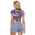 (Custom Personalised) Hawaii Raglan Cropped T shirt Tribal Plumeria With Polynesian Turtle Ver.02 LT14 - Polynesian Pride