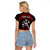 (Custom Personalised) Hawaii Raglan Cropped T Shirt Hawaiian Warrior With Weapon Polynesian Ver.05 LT14 - Polynesian Pride