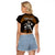 (Custom Personalised) Hawaii Raglan Cropped T Shirt Hawaiian Warrior With Weapon Polynesian Ver.07 LT14 - Polynesian Pride