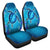 Hawaii Blue Turtle Flower Car Seat Cover - Ocean Secret - AH Universal Fit Blue - Polynesian Pride