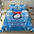 (Custom Personalised) Samoa Rugby Toa Samoa Blue Style Bedding Set - LT2 - Polynesian Pride
