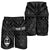 Guam Personalised Men's Short - Guam Seal With Polynesian Tattoo Style (Black) - Polynesian Pride