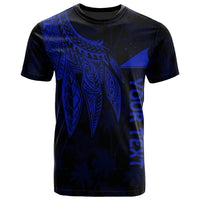 Tokelau Polynesian Custom T Shirt Polynesian Wings (Blue) Unisex Blue - Polynesian Pride