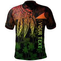 Tokelau Polynesian Custom Polo Polynesian Wings (Reggae) Unisex Reggae - Polynesian Pride