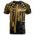 Hawaii Custom T Shirt Kanaka Maoli With Polynesian Pattern In Heartbeat Style (Gold) Unisex Art - Polynesian Pride