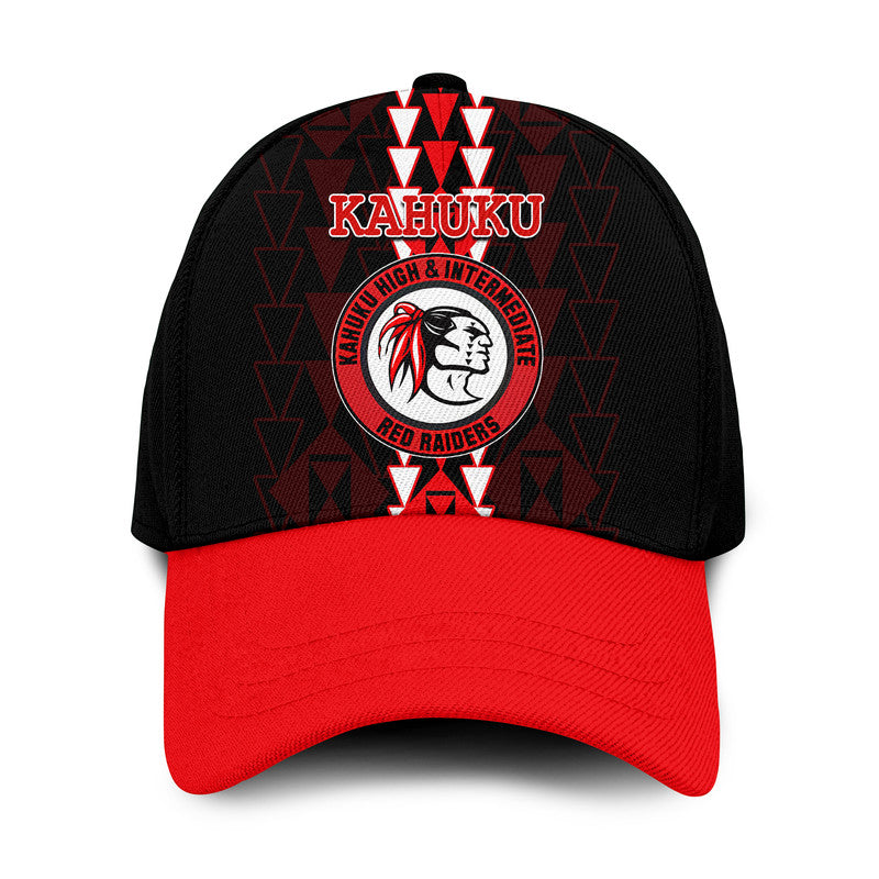 Hawaii - Kahuku High Mix Kakau Classic Cap LT6 Classic Cap Universal Fit Red - Polynesian Pride