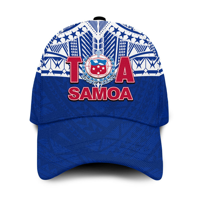 Toa Samoa Rugby Classic Cap Siva Tau LT6 Classic Cap Universal Fit Blue - Polynesian Pride