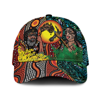 Australia Aboriginal Kangaroo Combine New Zealand Maori Kiwi Bird Cap - LT2 Classic Cap Universal Fit ART - Polynesian Pride