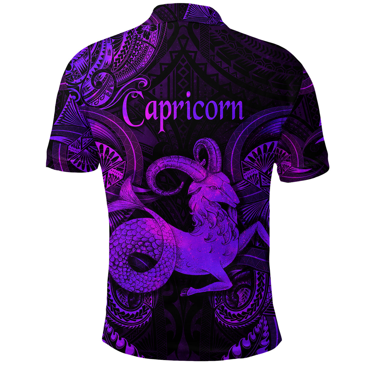 Capricorn Zodiac Polynesian Polo Shirt Unique Style Purple LT8 - Polynesian Pride