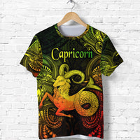 Capricorn Zodiac Polynesian T Shirt Unique Style Reggae LT8 - Polynesian Pride