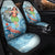 Guam Car Seat Cover - Polynesian Girls With Shark Universal Fit Red - Polynesian Pride