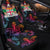 Fiji Car Seat Cover - Sea Turtle In Tribal Polynesian Style Universal Fit Black - Polynesian Pride