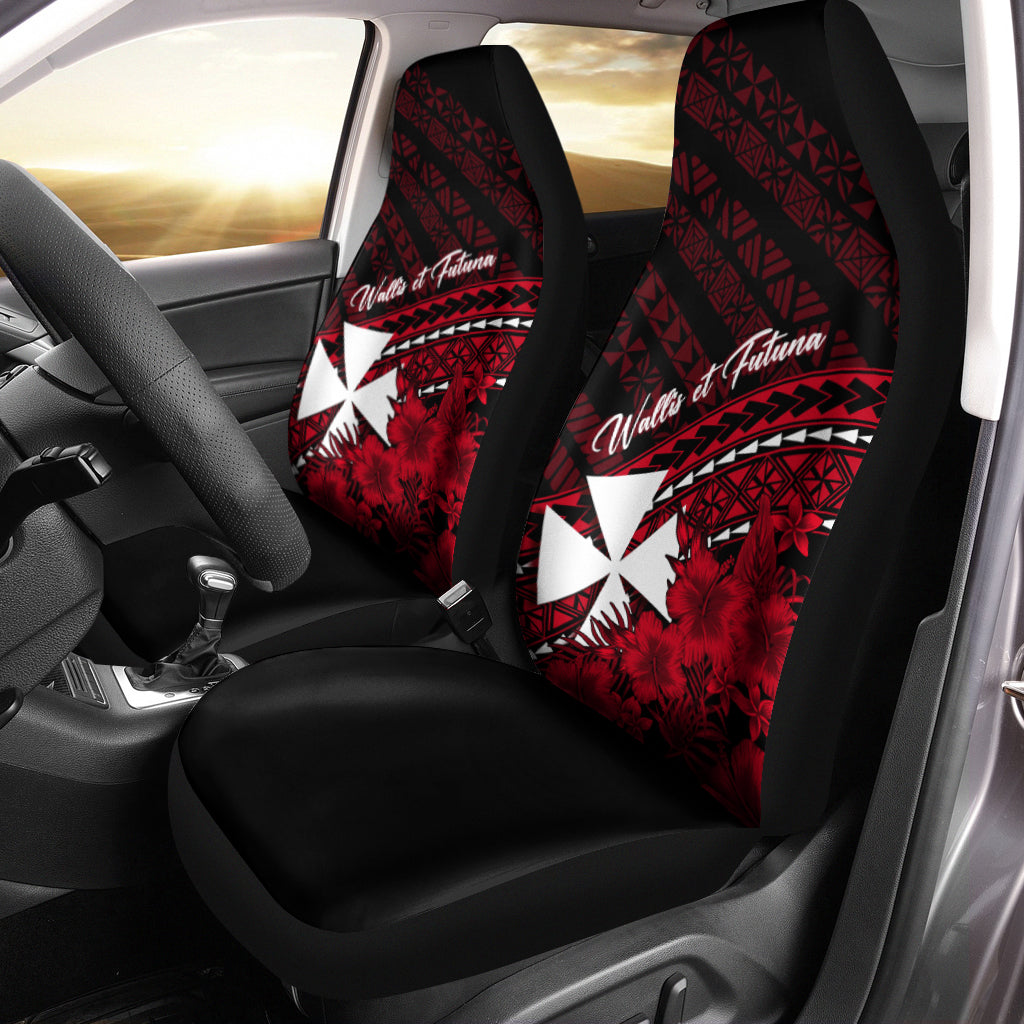 Wallis et Futuna Car Seat Cover Tapa Hibiscus Vibes LT7 - Polynesian Pride