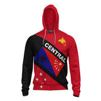 Papua New Guinea Hoodie Central Province Unisex Red - Polynesian Pride